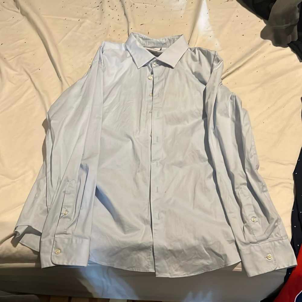 Light blue button down dress shirt